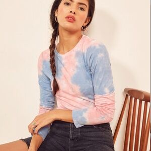 Reformation Eddie tie dye long sleeve